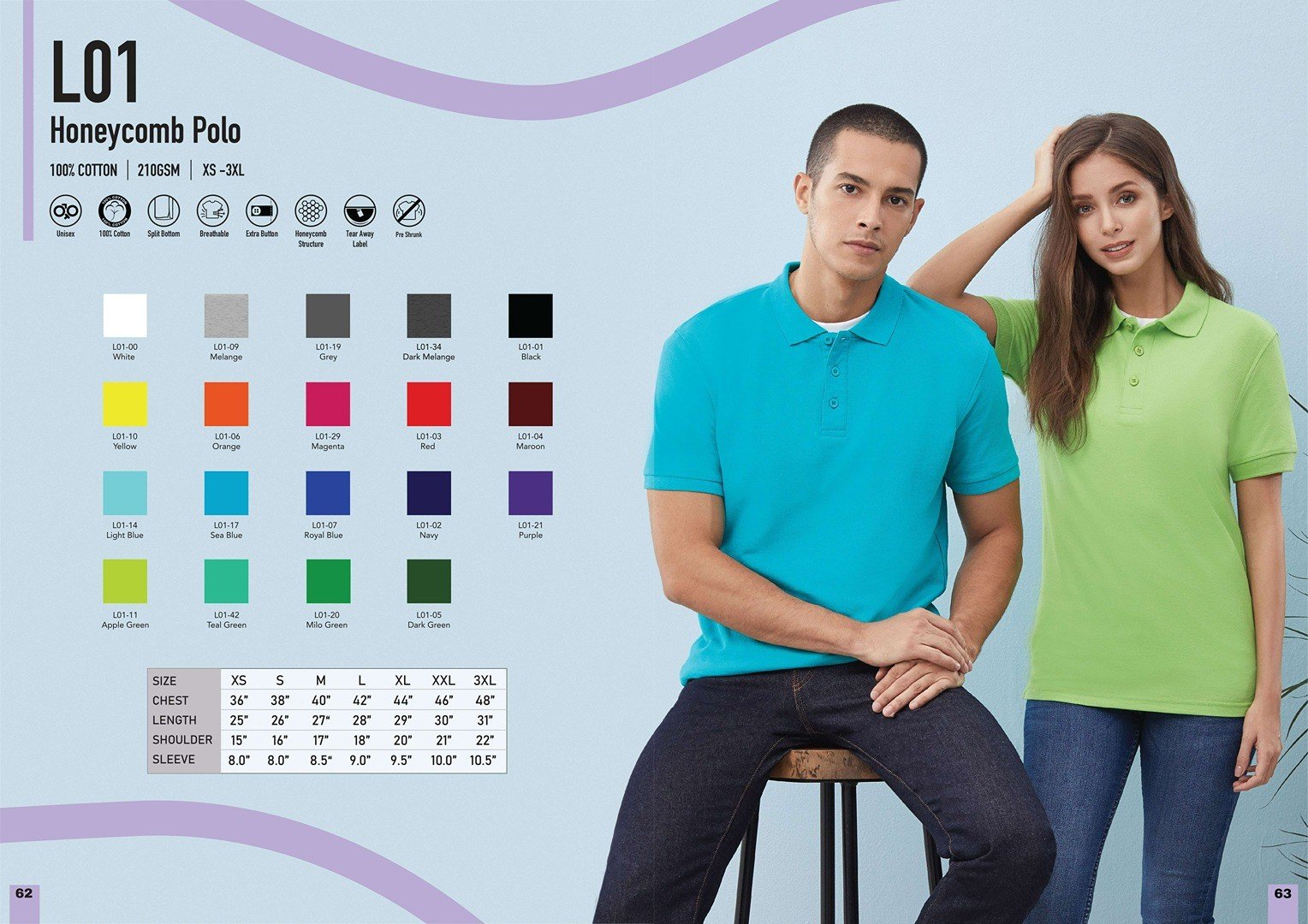 honey comb polo tee