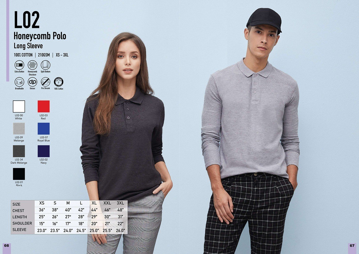 honey comb long sleeve