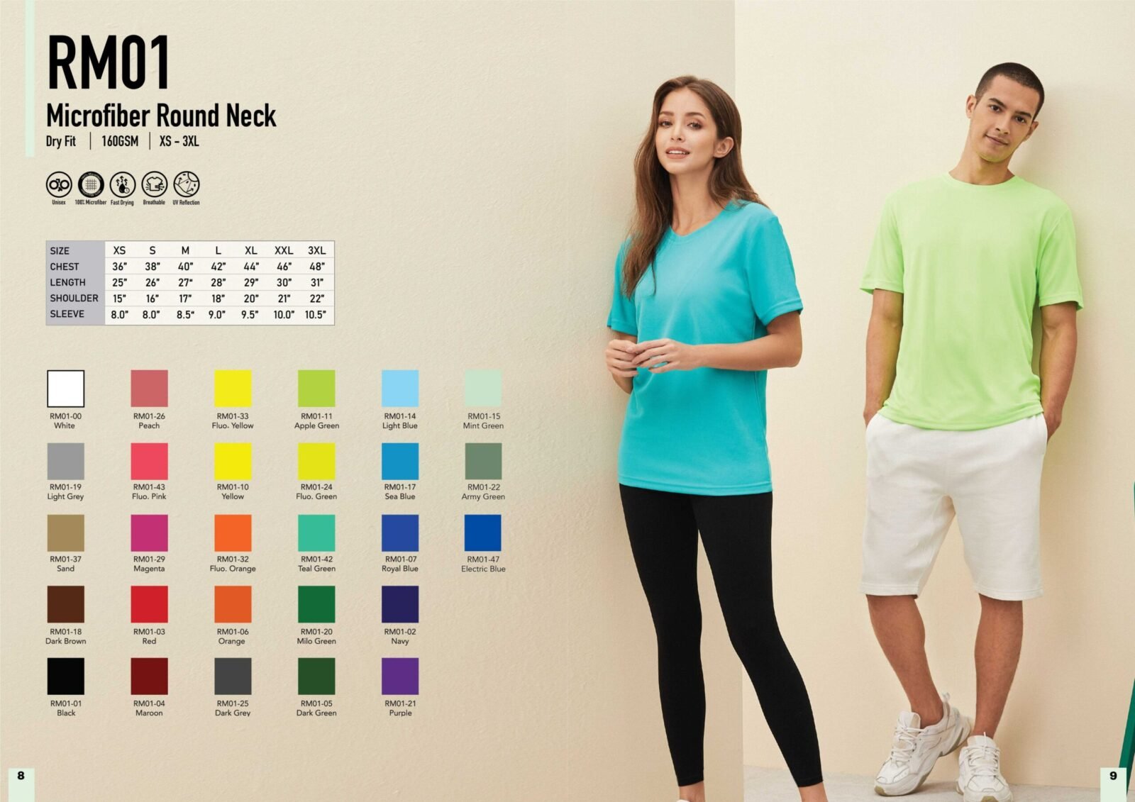 RM01 Round Neck Microfiber
